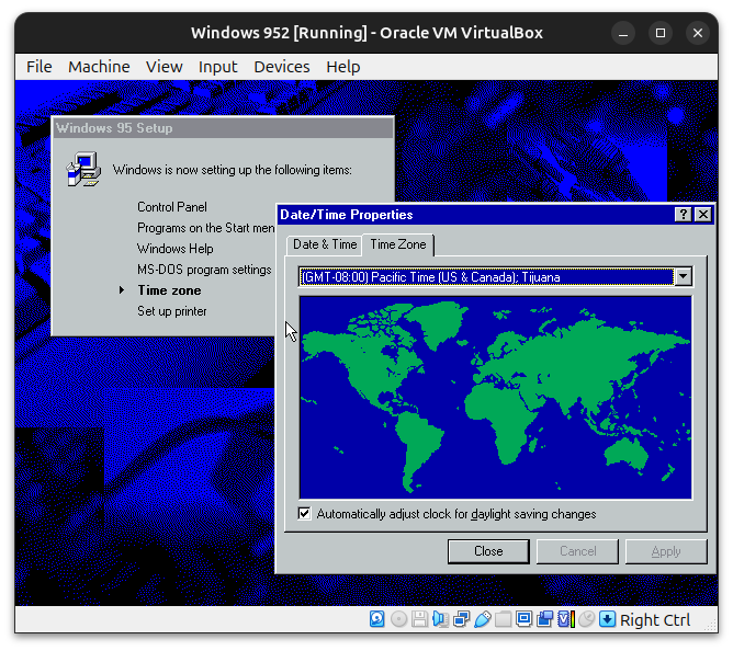 Timezone Screen